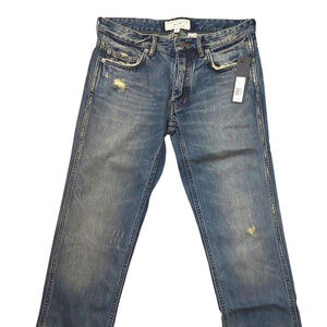 MARC by MARC JACOBS MJ 110 Low Rise Slim Straight Leg Worn Indigo Jeans 30 x 34